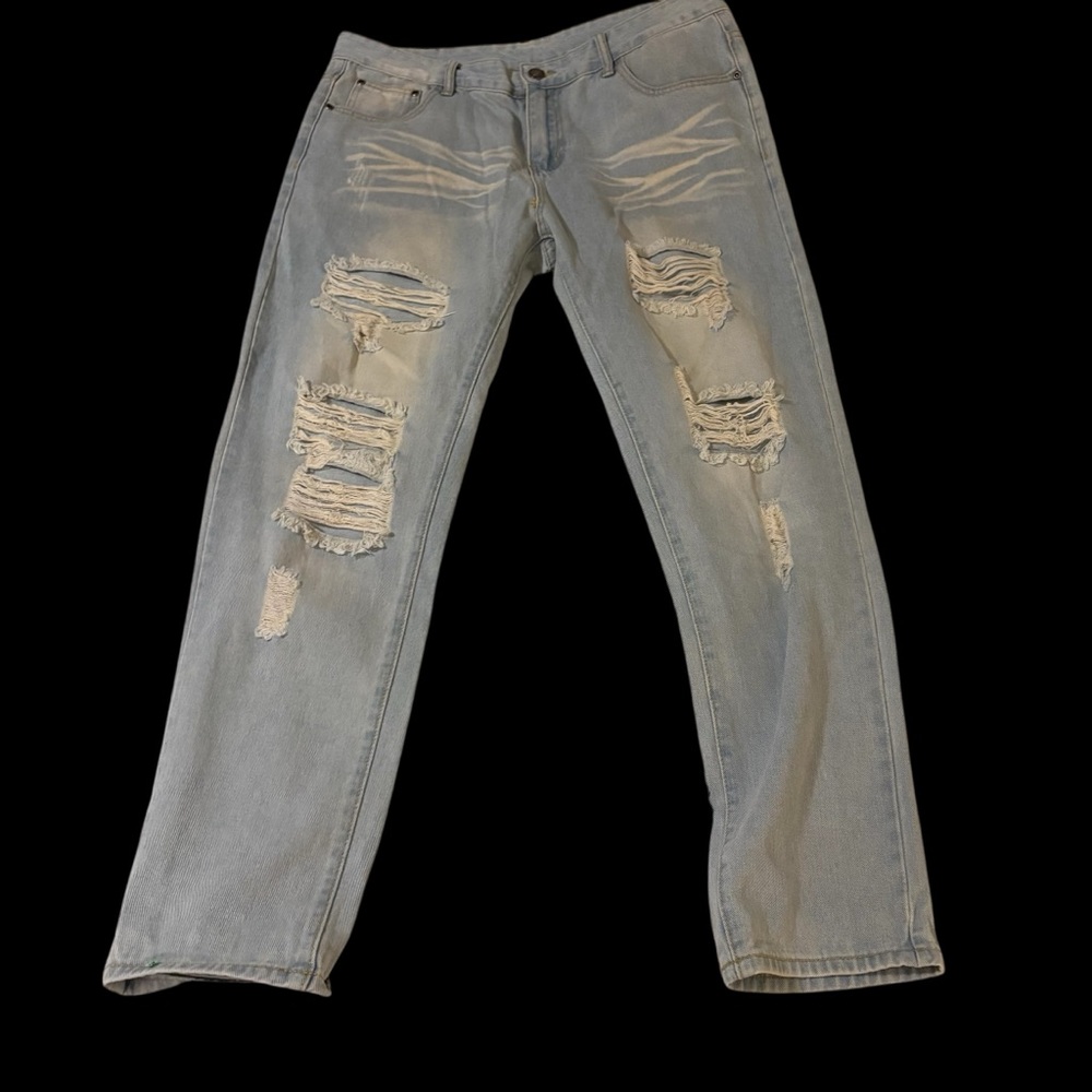 JEANS brand Mens Classic Collection Denim Jeans Size 36 Ripped Distressed